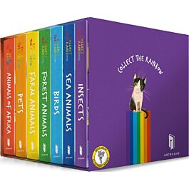 А set of 7 books "Collect the rainbow"