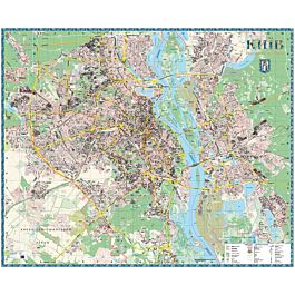 План міста. Київ. М-б 1:15 000 (2 аркуші на картоні)