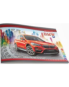 Фото - Альбом для малювання А4 на скобі «BMW» (12 аркушів)