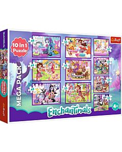 Фото - Пазли Mega Pack 10 в 1 «Пригоди Енчентімалс / Mattel Enchantimals»
