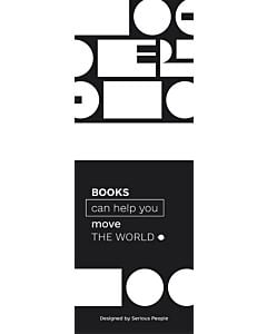 Фото - Закладка двостороння «Books can help you move the world»
