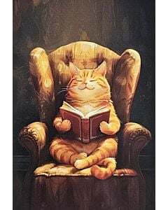 Фото - Листівка «Котик книгочитун»