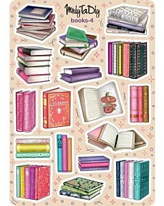 Фото - Стікер лист з наклейками «Books-4»