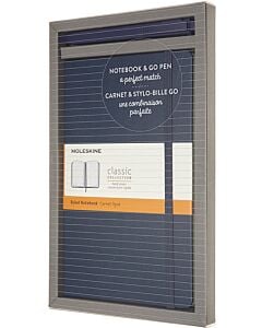 Фото - Набір «Записник Moleskine Classic (середній / лінійка / сапфір / твердий) + ручка»