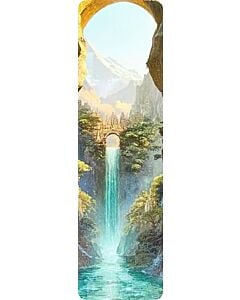 Фото - Закладка двостороння для книги «Водоспад у скелях»