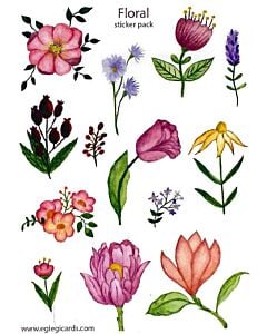 Фото - Набір наліпок «Floral»