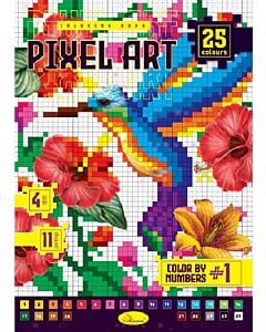Фото - Coloring book «Pixel Art. Color by numbers #1»