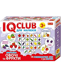 Фото - Навчальні пазли IQ-club для малюків «Вивчаємо овочі та фрукти»