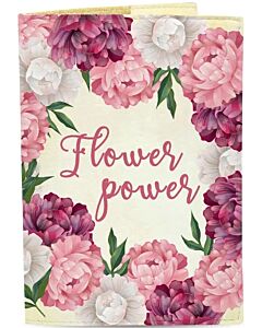Фото - Обкладинка на закордонний паспорт, паспорт-книжку «Квіти FlowerPower»