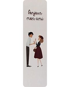 Фото - Закладка двостороння для книги «Bojour mon ami»