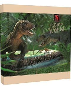 Фото - Блокнот Quadro «The Dino World» 80 аркушів, білий блок у клітинку