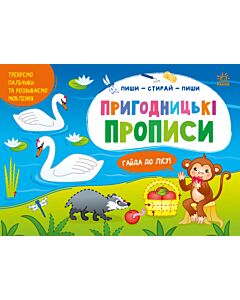 Фото - Пиши – стирай – пиши. Пригодницькі прописи. Гайда до лісу