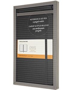Фото - Набір «Записник Moleskine Classic (середній / лінійка / чорний / твердий) + ручка»