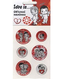 Фото - Об'ємні наліпки «Love is...»
