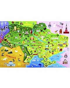Фото - Карта України з пазлами