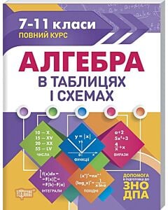 Фото - Алгебра в таблицях і схемах. 7-11 класи. Допомога в підготовці до ЗНО ДПА
