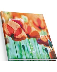 Фото - Блокнот Quadro «Маки» 80 аркушів, білий блок у клітинку