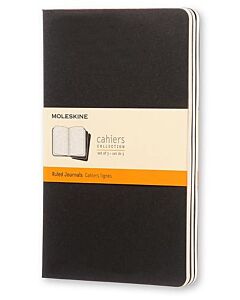 Фото - Записник Moleskine Cahier середній / лінійка / чорний
