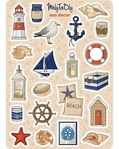 Фото - Стікер лист з наклейками «Sea Decor»