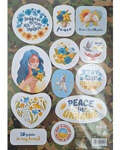 Фото - Стікери MADE IN UKRAINE «Pray for Ukraine»