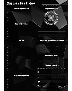 Фото - Планувальник Daily "My perfect day" на чорному стилі+ручка