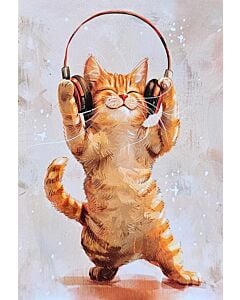 Фото - Листівка «Котик меломан»