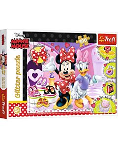 Фото - Пазли 100 Glitter «Міні Маус і Дейзі Дак модниці / Disney. Minnie Mouse»