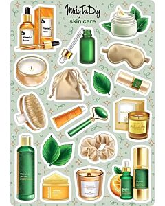 Фото - Стікер лист з наклейками «Skin care»
