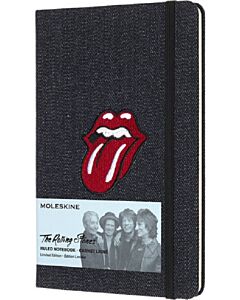 Фото - Записник Moleskine Rolling Stones середній / лінійка / джинсовий