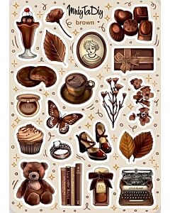 Фото - Стікер лист з наклейками «Brown»