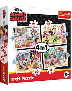 Фото - Пазли 4 в 1 «Мишка Міні з друзями / Disney. Minnie Mouse