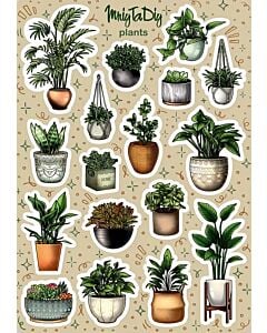 Фото - Стікер лист з наклейками «Plants»