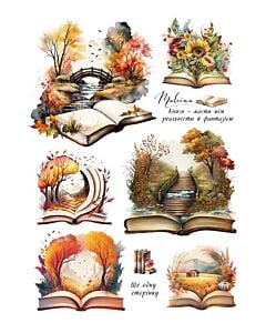 Фото - Аркуш наліпок «Книжкові історії» 7