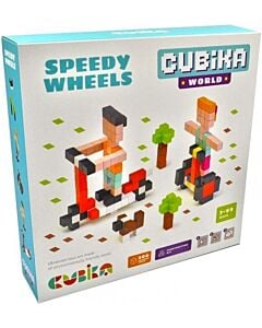 Фото - Дерев'яний конструктор Cubika World «Швидкі колеса»
