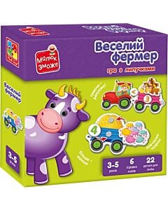 Фото - Гра настільна з липучками «Веселий фермер»