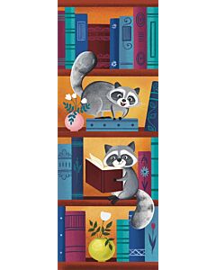 Фото - Закладинка двостороння «Єноти. Книжкова полиця»