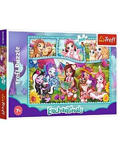 Фото - Пазли 200 «Колаж: Дивовижний світ Енчантімалс / Mattel Enchantimals»