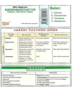 Фото - Міні-підручник. Українська мова. Морфологія. Іменні части