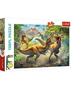 Фото - Пазли 160 «Битва Тиранозаврів / Battle of the Tyrannosaurs»