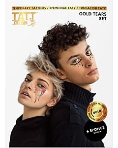 Фото - Тимчасові тату «Gold Tears Set»