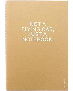 Фото - Блокнот А5 «Not a flying car, just a Notebook» крафтовий