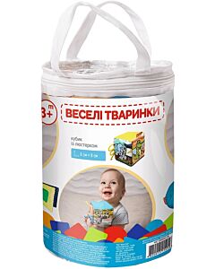 Фото - Набір м'яких іграшок для малят «Веселі тваринки» 3 шт.