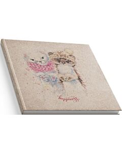 Фото - Блокнот Quadro «Happiness» 80 аркушів, білий блок у лінійку