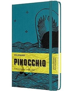 Фото - Записник Moleskine Pinocchio середній / лінійка / бірюзовий / Акула