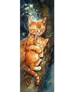 Фото - Закладка двостороння «Котяче кохання 1/2»