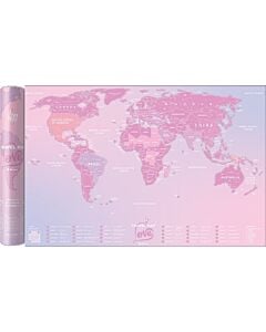 Фото - Скретч мапа світу Travel Map Love World (у тубусі)