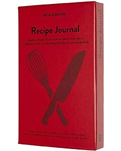 Фото - Записник Moleskine Recipe Journal Passion для рецептів / середній / нелінований / червоний
