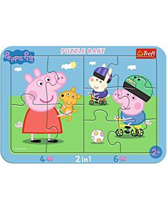 Фото - Рамкові пазли 2 в 1 Puzzle Baby «Весела Свинка Пеппа / Peppa Pig»