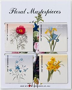 Фото - Набір магнітних закладок 4 шт. «Floral» №5
