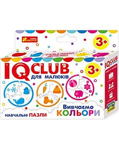 Фото - Навчальні пазли IQ-club для малюків «Вивчаємо кольори»